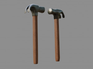 hammer - low and high poly 3D 模型
