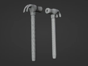 hammer - low and high poly 3D Model