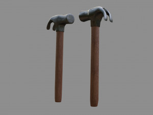 hammer - low and high poly 3D 模型