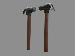 hammer - low and high poly 3D Model