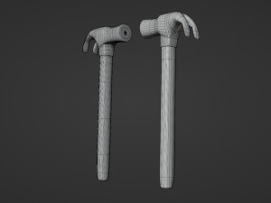 hammer - low and high poly 3D 模型