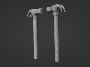 hammer - low and high poly 3D 模型