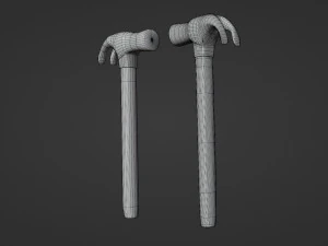 hammer - low and high poly 3D Model