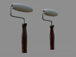 paintbrush - low and high poly 3D Model