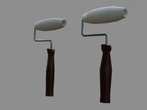 paintbrush - low and high poly 3D Model