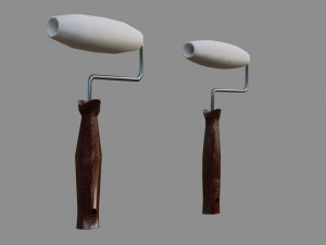 paintbrush - low and high poly Model 3D