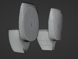 toilet - low and high poly Modelo 3D