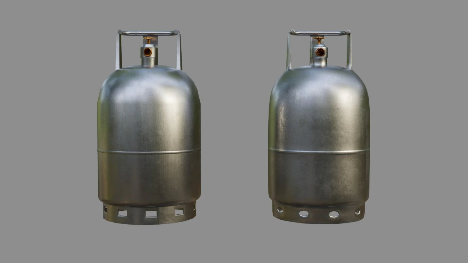 gas tube - low and high poly 3D Model .c4d .max .obj .3ds .fbx .stl .blend 
