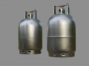 gas tube - low and high poly 3D Model