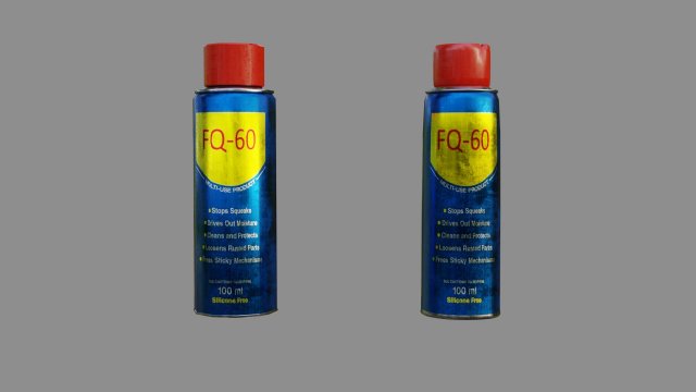 lubricant spray - low and high poly Model 3D .c4d .max .obj .3ds .fbx .stl .blend 