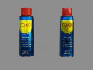 lubricant spray - low and high poly 3D Model