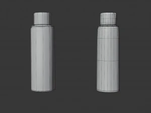 lubricant spray - low and high poly 3D Model