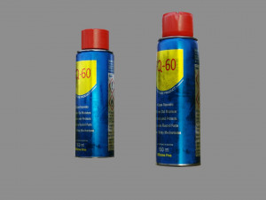 lubricant spray - low and high poly Model 3D