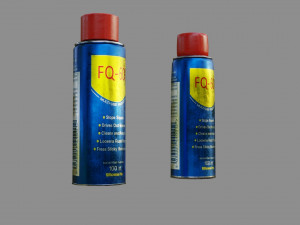 lubricant spray - low and high poly Model 3D