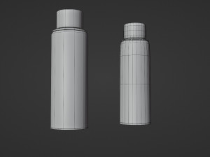 lubricant spray - low and high poly Model 3D
