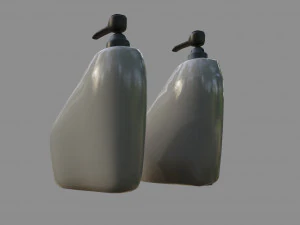 soap dish - low and high poly 3D Model