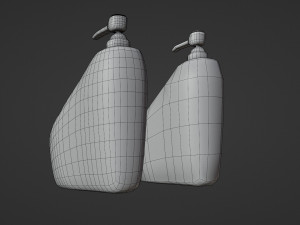 soap dish - low and high poly 3D Модель