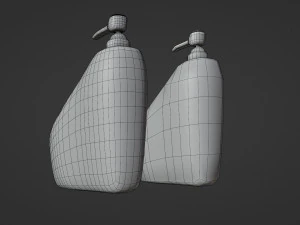 soap dish - low and high poly 3D Model