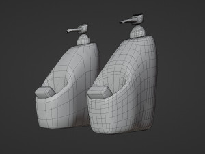 soap dish - low and high poly 3D Модель