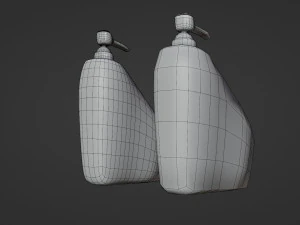 soap dish - low and high poly 3D Model