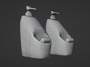 soap dish - low and high poly 3D Модель