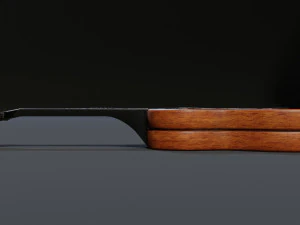 Wooden Guitar 3D Model