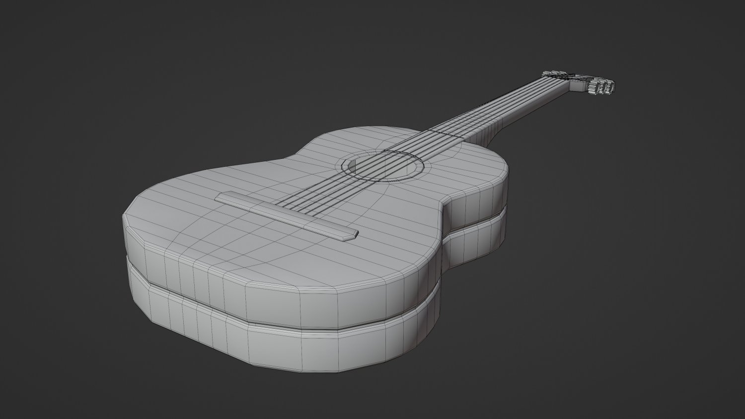 Гитара 3д модель