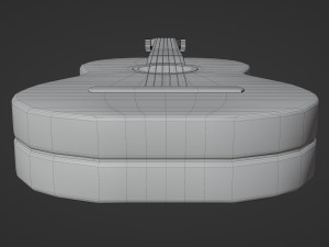 Wooden Guitar 3D Model