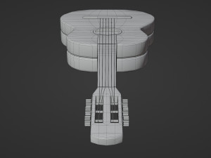 Wooden Guitar 3D Model