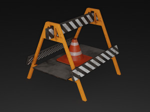 Safety Barrier 3D Model
