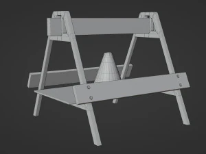 Safety Barrier 3D Model