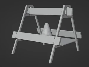 Safety Barrier 3D Model