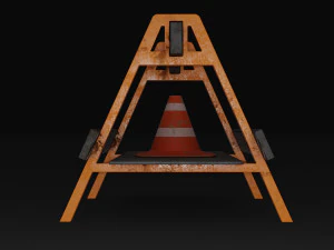 Safety Barrier 3D Model