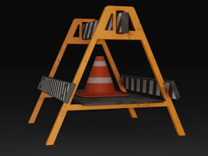 Safety Barrier 3D Model