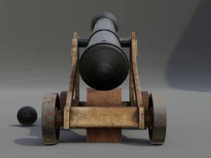 Cannone Modello 3D