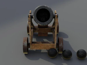 Cannone Modello 3D