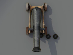 Cannone Modello 3D