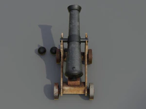 Cannone Modello 3D