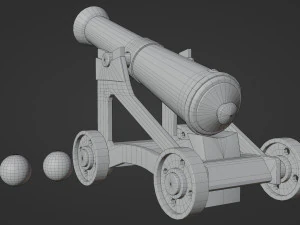 Cannone Modello 3D