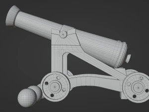 Cannone Modello 3D