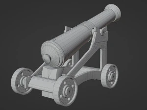 Cannone Modello 3D