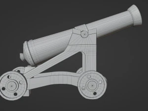 Cannone Modello 3D