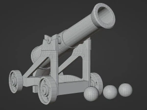 Cannone Modello 3D