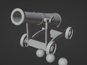 Cannone Modello 3D