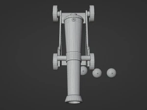 Cannone Modello 3D