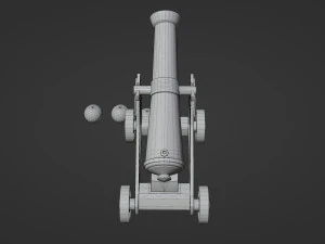 Cannone Modello 3D
