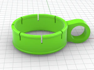 automatic handle for beer and soda cans 3D Model