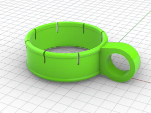 automatic handle for beer and soda cans 3D Model