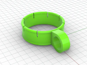 automatic handle for beer and soda cans 3D Model