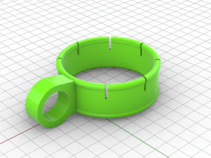 automatic handle for beer and soda cans 3D Model